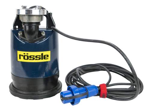 Rössle Tauchpumpe FLAT-ROSS, Flachsaugtauchpumpe 1-2mm Wasserstand, 400 Watt, 4.400 l/h Leistung